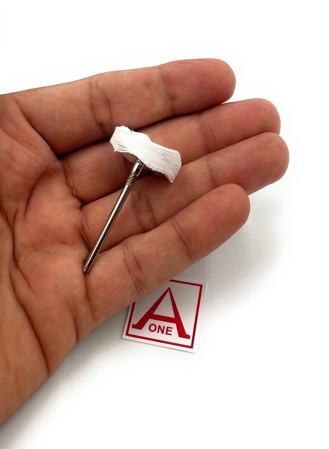 Aone Mounted Muslin Cloth Buff White 5pcs for Polishing/Buffing/Cleaning for Dremel Rotary Tool, Micro Hand Motor, Polishing Motor for Jewellery Making, Watchmaking, Model Making & Hobby Craft DIY - Image 4